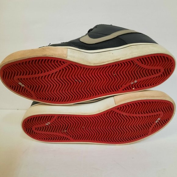 Nike Dunk Low LR Anthracite Grey Red White Mens 9.5 Shoes Sneakers 487925-061